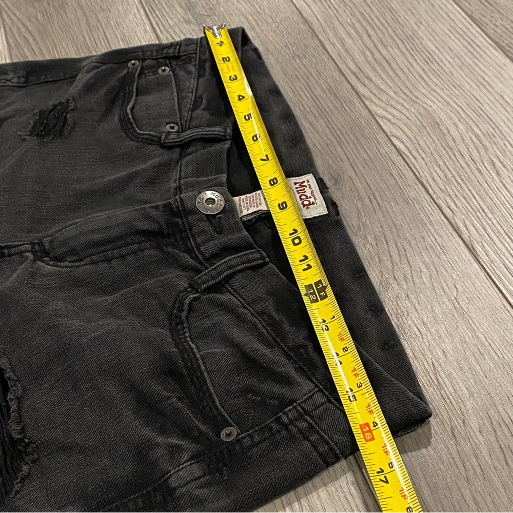 Mudd Distressed Destroyed Black Skinny Jeans Womens / Juniors Size 7 Denim Pants - Picture 8 of 9
